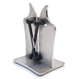 Affilacoltelli Affila Coltello Lame Lisce Seghettate Mola Manuale Cucina